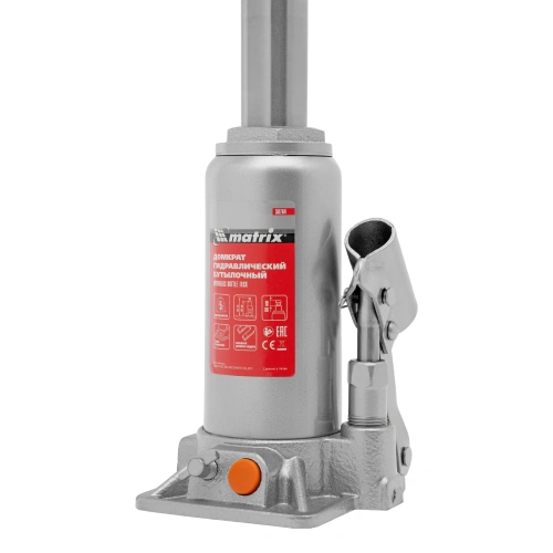 Домкрат гидравлический бутылочный, 5 т, h подъема 197-382 мм Matrix по ценам производителя в Уфе с доставкой по всей России
