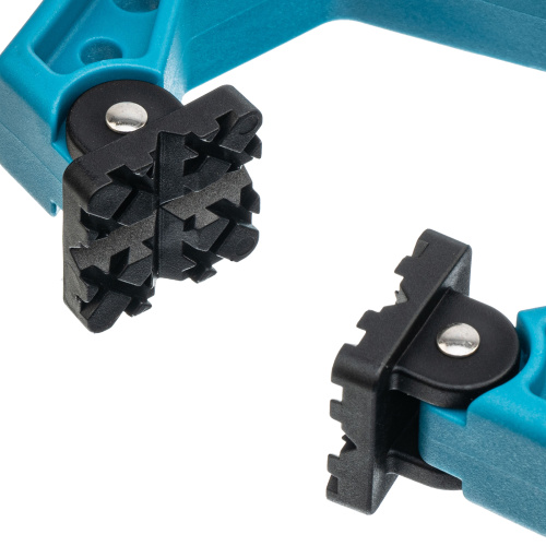 Струбцина клещеобразная 2-1/4, пластиковый корпус, храповой механизм жесткой фиксации, 58 мм Gross по ценам производителя в Уфе с доставкой по всей России