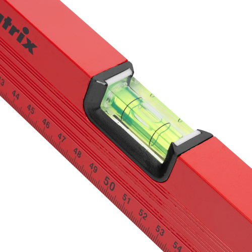 Уровень алюминиевый, 1000 мм, 3 глазка, красный, линейка Matrix по ценам производителя в Уфе с доставкой по всей России