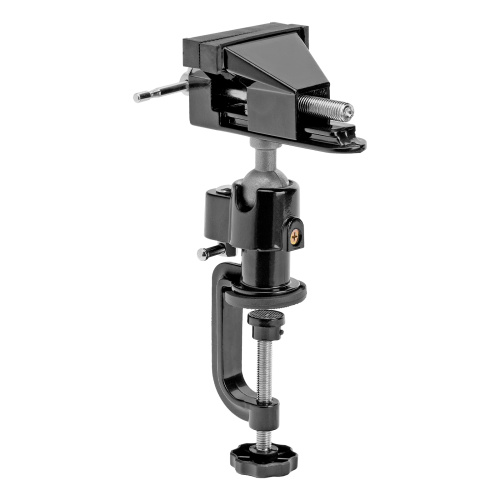 Тиски настольные, многофункциональные, сменная насадка, хомут для дрели, шарнирный механизм, 70 мм Matrix по ценам производителя в Уфе с доставкой по всей России