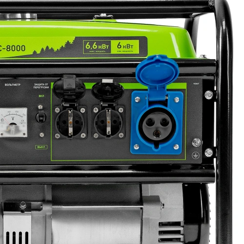 Генератор бензиновый БС-8000, 6,6 кВт, 230В, четырехтактный, 25 л, ручной стартер Сибртех по ценам производителя в Уфе с доставкой по всей России