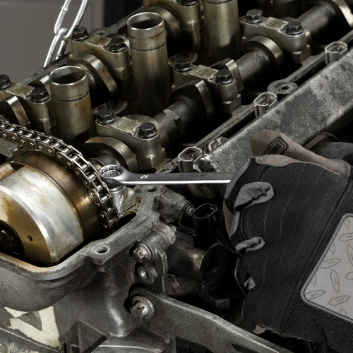 Набор ключей комбинированных 6-32 мм, 22 шт, CrV, матовый хром Stels по ценам производителя в Уфе с доставкой по всей России