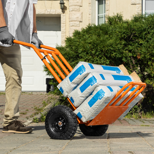 Тележка ручная 2-х колесная, облегченная, г/п 150кг, откидная платформа 430х355мм Сибртех по ценам производителя в Уфе с доставкой по всей России