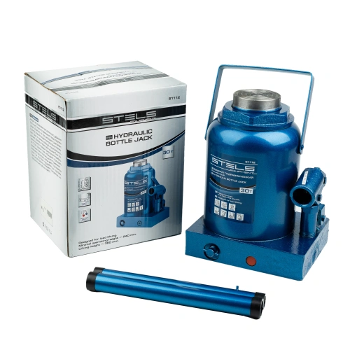 Домкрат гидравлический бутылочный, 30 т, H подъема 240-370 мм Stels по ценам производителя в Уфе с доставкой по всей России