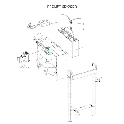 Замок включения питания для штабелеров SDR 1536/1545S/1645/1656/2036/2045, SDK, для тележек SK20 по ценам производителя в Уфе с доставкой по всей России