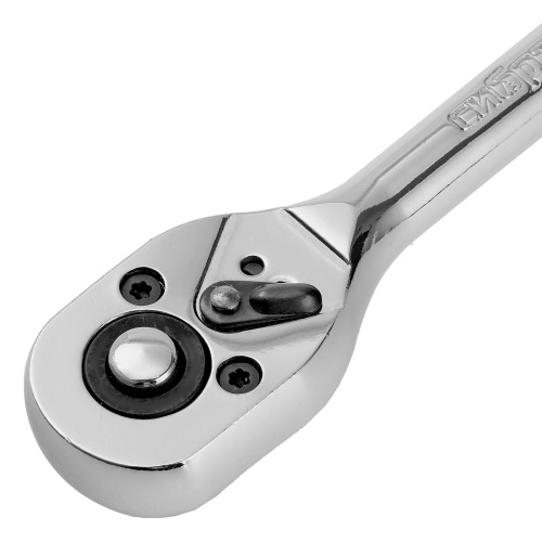 Ключ-трещотка 1/4", 45 зубьев, цельнометаллический, с быстрым сбросом, CrV, хром Сибртех по ценам производителя в Уфе с доставкой по всей России