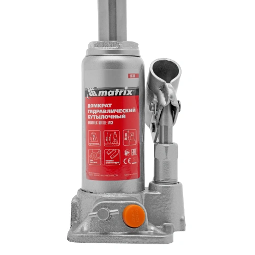 Домкрат гидравлический бутылочный, 2 т, h подъема 158-308 мм Matrix по ценам производителя в Уфе с доставкой по всей России