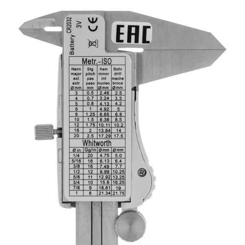 Штангенциркуль, 150 мм, электронный, большой дисплей, с глубиномером Denzel по ценам производителя в Уфе с доставкой по всей России