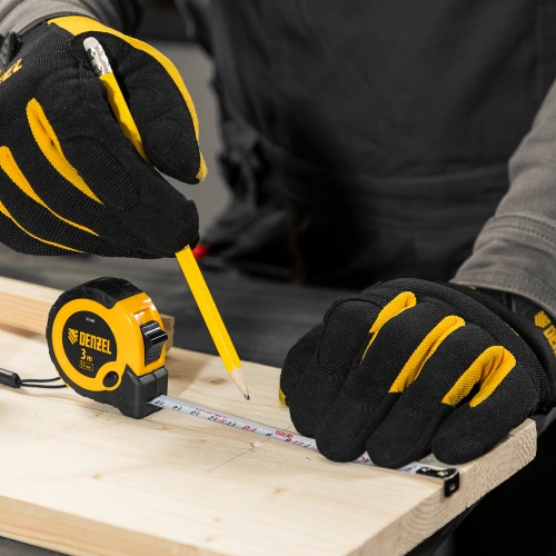 Рулетка 3м х 13мм, двухкомп. корпус, кнопка-пауза Denzel по ценам производителя в Уфе с доставкой по всей России