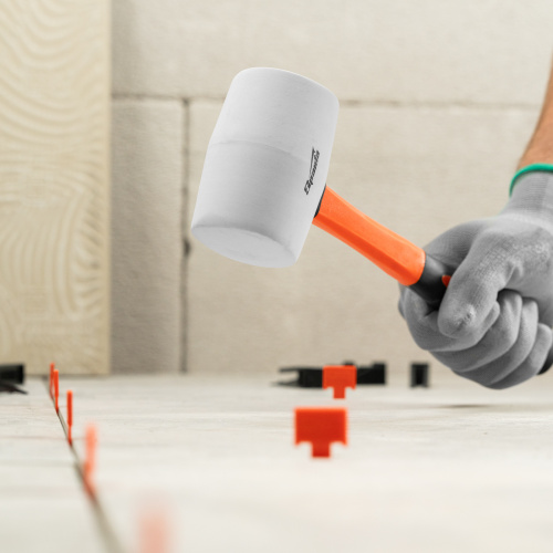 Киянка резиновая, 450 г, белая резина, фибергласовая рукоятка Sparta по ценам производителя в Уфе с доставкой по всей России