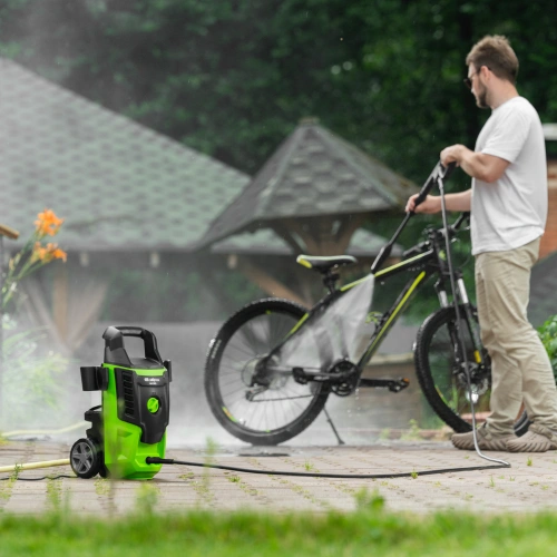 Моечная машина высокого давления АМ-1800, 1800 Вт, 140 бар, 350 л/ч, колесная Сибртех по ценам производителя в Уфе с доставкой по всей России