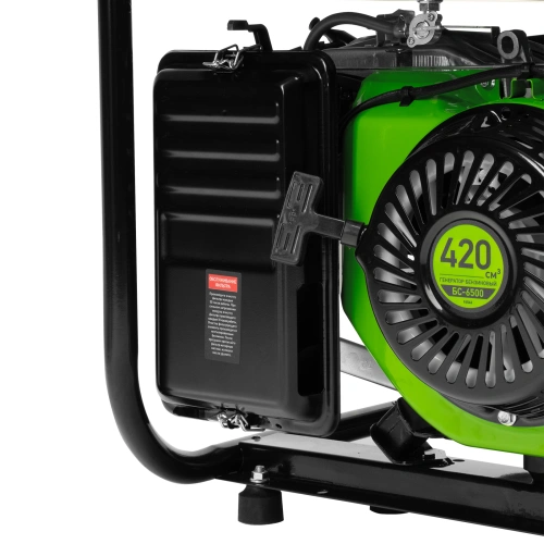 Генератор бензиновый БС-6500, 5.5 кВт, 230В, четырехтактный, 25 л, ручной стартер Сибртех по ценам производителя в Уфе с доставкой по всей России