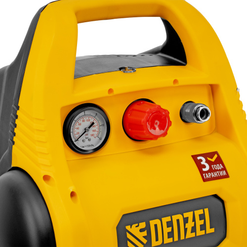 Компрессор воздушный безмасляный РС 1/6-180,1, 1 кВт, 180 л/мин, 6 л Denzel по ценам производителя в Уфе с доставкой по всей России