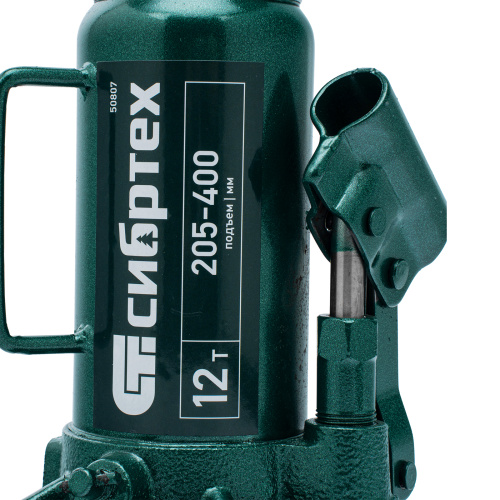 Домкрат гидравлический бутылочный, 12 т, 205-400 мм Сибртех по ценам производителя в Уфе с доставкой по всей России