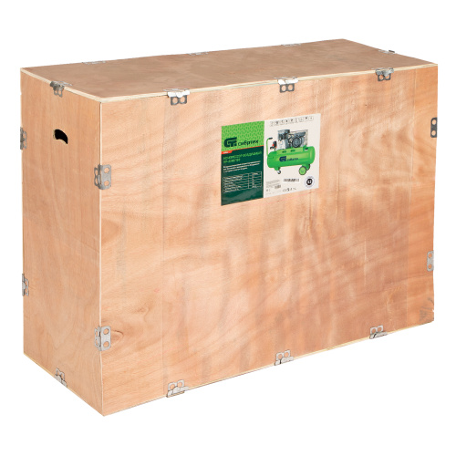 Компрессор воздушный КР-2200/100, 2.2 кВт, 350 л/мин, 100 л, ременной привод, масляный Сибртех по ценам производителя в Уфе с доставкой по всей России