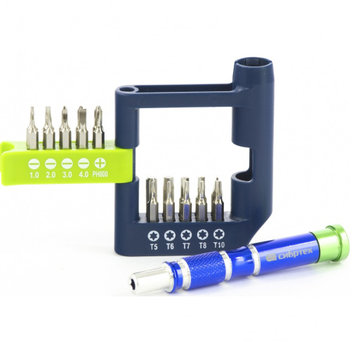 Отвертка для точных работ с набором бит, 21 шт, CrV Сибртех по ценам производителя в Уфе с доставкой по всей России