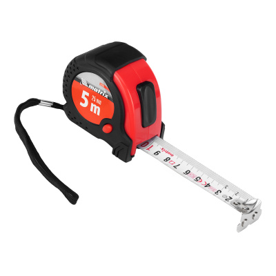 Рулетка Status Magnet fixation,5 м х 25 мм,обрезиненный корпус,зацеп с магнитом Matrix по ценам производителя в Уфе с доставкой по всей России