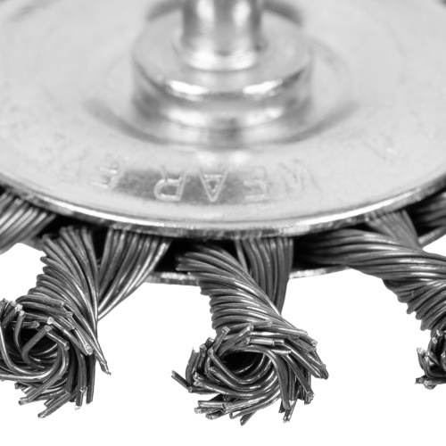 Щетка для дрели, 75 мм, плоская со шпилькой, крученая металлическая проволока Matrix по ценам производителя в Уфе с доставкой по всей России