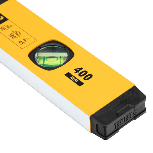 Уровень алюминиевый, магнит., фрезерованный, 3 глазка (1 зеркал.) 0,5 мм/м, 400 мм Denzel по ценам производителя в Уфе с доставкой по всей России