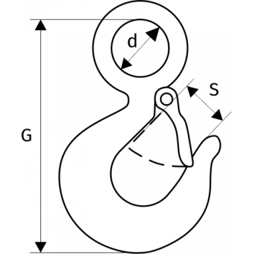 Крюк 320 А с защелкой 22 т по ценам производителя в Уфе с доставкой по всей России