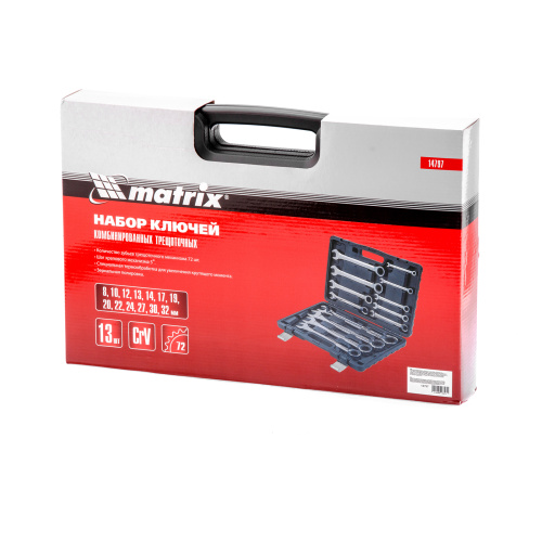 Набор ключей комбинированных, трещоточных 13 шт. Matrix по ценам производителя в Уфе с доставкой по всей России
