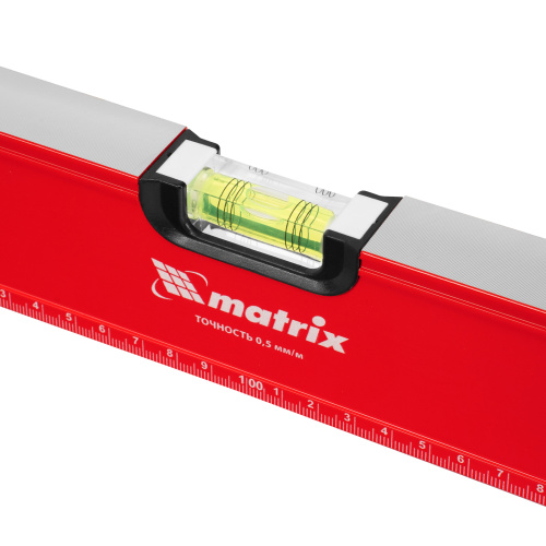 Уровень алюминиевый, фрезерованный, 3 глазка, рукоятки, 2000 мм Matrix по ценам производителя в Уфе с доставкой по всей России