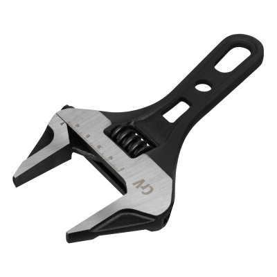 Ключ разводной 185 мм, CrV, кованый, укороченная рукоятка Denzel по ценам производителя в Уфе с доставкой по всей России