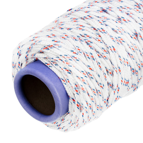 Фал плетеный полипропиленовый с сердечником, 6 мм, L100 м, 16-прядный, Сибртех по ценам производителя в Уфе с доставкой по всей России