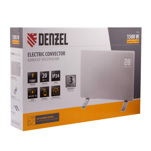 Конвектор электрический OptiPrime-1500, Wi-Fi, тачскрин, цифровой термостат, 1500 Вт Denzel по ценам производителя в Уфе с доставкой по всей России