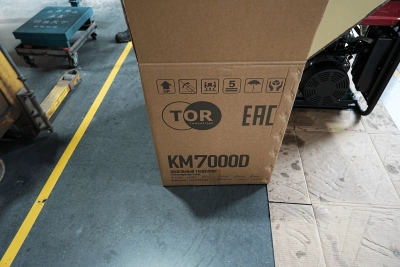 Генератор дизельный 7,0 кВт 220В с электростартером и колесами TOR KM7000D по ценам производителя в Уфе с доставкой по всей России