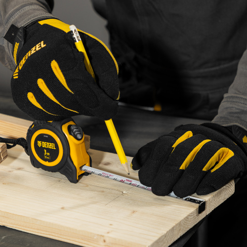 Рулетка 3м х 16мм, обрезиненный корпус, автоматическая фиксация Denzel по ценам производителя в Уфе с доставкой по всей России