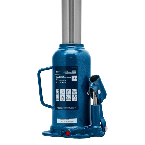 Домкрат гидравлический бутылочный, 16 т, h подъема 227-457 мм Stels по ценам производителя в Уфе с доставкой по всей России