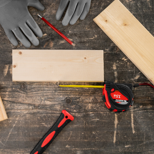 Рулетка Status Magnet 3 fixations,7,5 м х 25 мм,обрезиненный корпус,зацеп с магнитом Matrix по ценам производителя в Уфе с доставкой по всей России