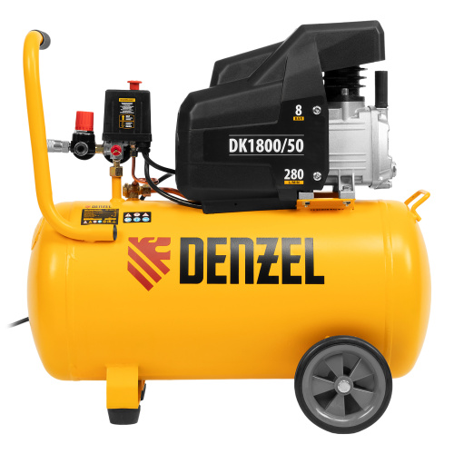 Компрессор воздушный DK1800/50, Х-PRO 1.8 кВт, 280л/мин, 50л Denzel по ценам производителя в Уфе с доставкой по всей России