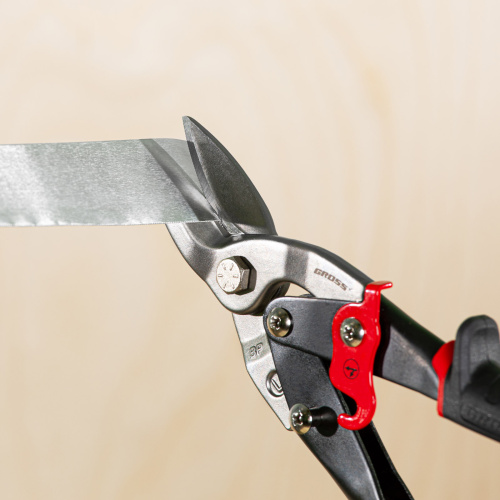 Ножницы по металлу "Piranha", 250 мм, прямой и левый рез, сталь СrMo, двухкомпонентные рукоятки Gross по ценам производителя в Уфе с доставкой по всей России