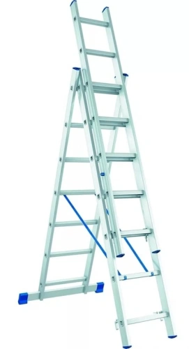 Лестница 3-х секционная алюминиевая 3*7 по ценам производителя в Уфе с доставкой по всей России
