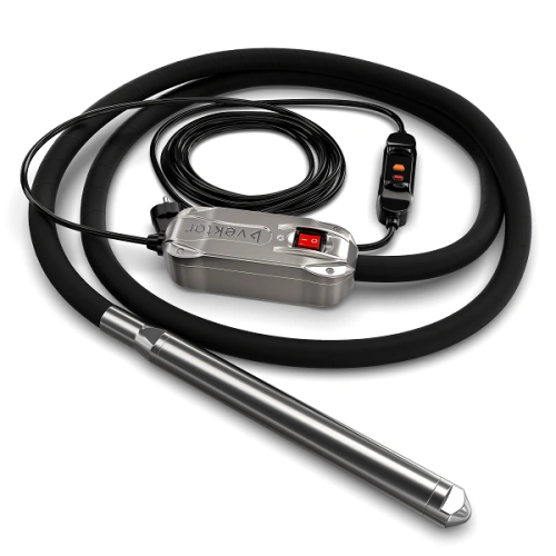 Высокочастотный глубинный вибратор со встроенным преобразователем 7 м Vektor EL 40 по ценам производителя в Уфе с доставкой по всей России