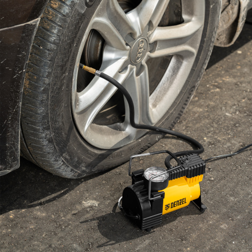 Компрессор автомобильный DС-20,12 В, 7 атм, 35 л/мин Denzel по ценам производителя в Уфе с доставкой по всей России