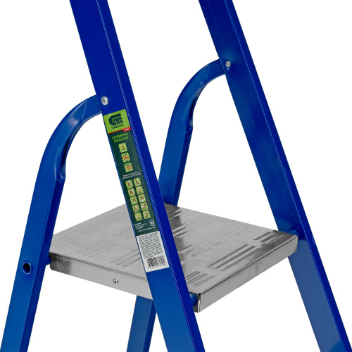 Стремянка, 6 ступеней, стальной профиль, алюминиевые ступени Сибртех по ценам производителя в Уфе с доставкой по всей России