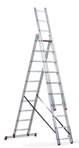Лестница 3-х секционная алюминиевая 3*10 по ценам производителя в Уфе с доставкой по всей России