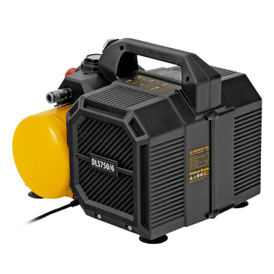 Компрессор  DLS750/6 безмасляный малошумный 750 Вт, 140 л/мин,ресивер 6 л Denzel по ценам производителя в Уфе с доставкой по всей России