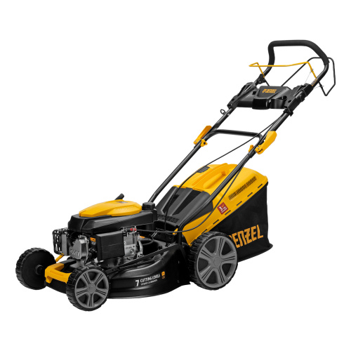 Газонокосилка бензиновая GLD-460SP, 146 куб.см, ширина 46 см, привод 7 уровней, травосборник 50 л Denzel по ценам производителя в Уфе с доставкой по всей России