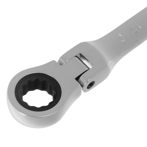 Ключ комбинированный трещоточный, 12 мм, CrV, шарнирный, зеркальный хром Matrix Professional по ценам производителя в Уфе с доставкой по всей России