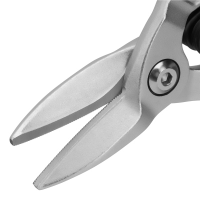 Ножницы по металлу, 270 мм, прямой рез, сталь-CrMo, трехкомпонентные рукоятки Denzel по ценам производителя в Уфе с доставкой по всей России