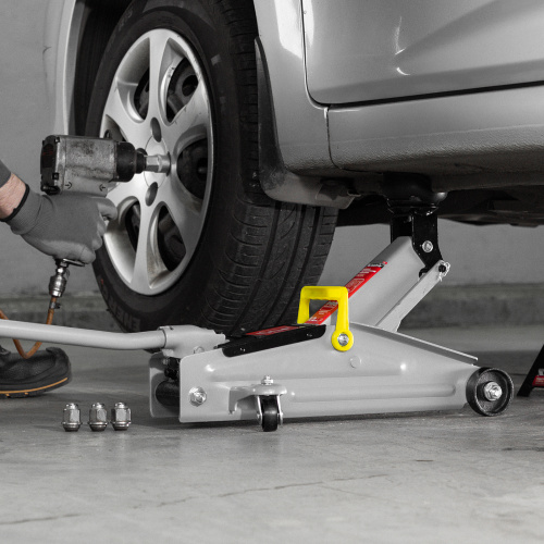 Домкрат гидравлический подкатной, 2 т, высота подъема 135-355 мм Matrix по ценам производителя в Уфе с доставкой по всей России