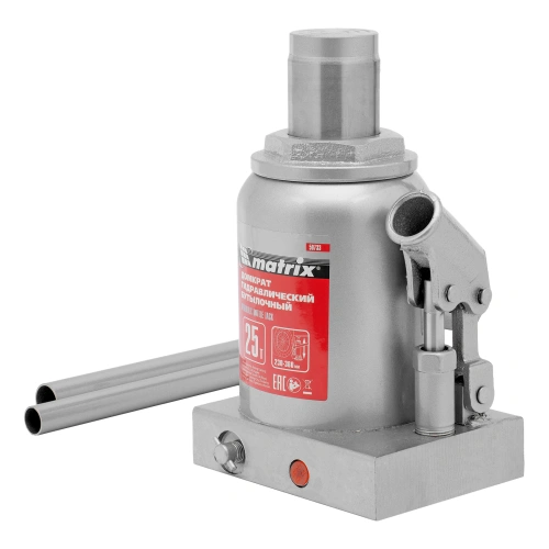 Домкрат гидравлический бутылочный, 25 т, высота подъема 230-360 мм Matrix купить в Москве с доставкой по всей России | ProtosMarket.ru