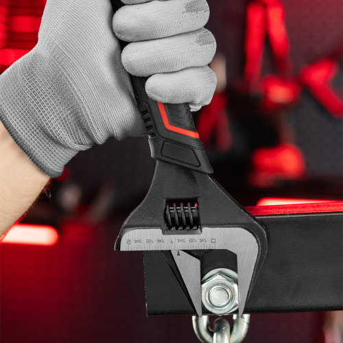 Ключ разводной, тонкие губки, фосфатированный, двухкомпонентная рукоятка, 250 мм, PRO Matrix по ценам производителя в Уфе с доставкой по всей России