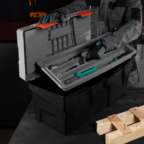 Ящик для инструмента 23", 590х300х300 мм, пластик Россия// Stels по ценам производителя в Уфе с доставкой по всей России