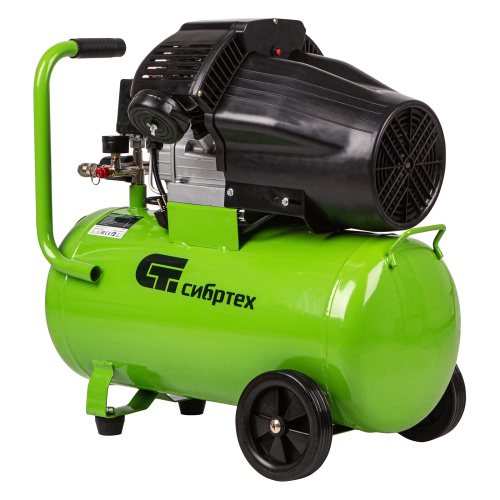 Компрессор воздушный КК-2200/50, 2.2 кВт, 350 л/мин, 50 л, прямой привод, масляный Сибртех по ценам производителя в Уфе с доставкой по всей России