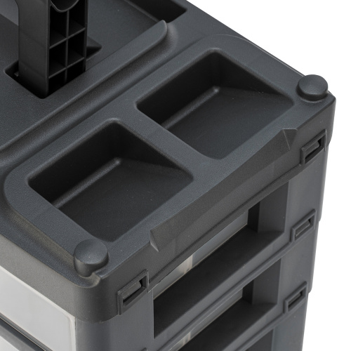 Органайзер для хранения с выдвижными лотками 310х150х260мм, 4 секции, пластик Stels по ценам производителя в Уфе с доставкой по всей России